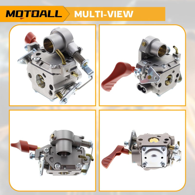 MOTOALL Carburetor Boot Air Filter Carb Adjustment Tool for Poulan Pro PP338PT PP133 PP333 Gas Line 33cc Trimmer 545189502 545008042 - Image 4